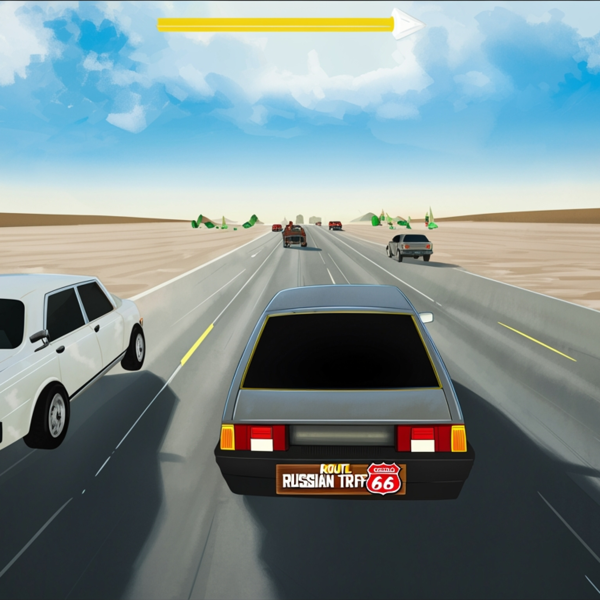 Route 66 Russian Traffic